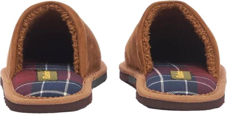 Barbour Everitt Mule Slipper in Camel Brown Heren