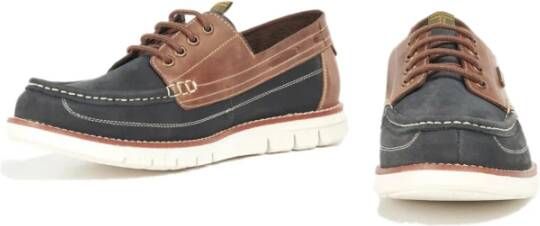 Barbour Navy Brown Bootschoenen Multicolor Heren