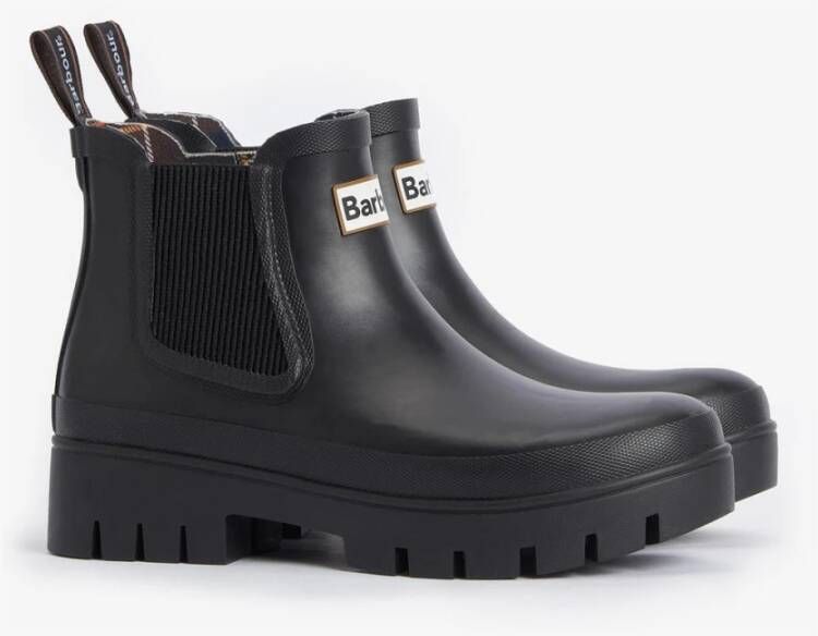 Barbour Zwarte Chelsea Welly Regenlaarzen Black Dames