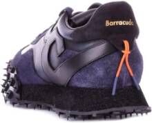 Barracuda Blauwe Sneakers Suède Leren Details Blue Heren