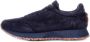 Barracuda Blauwe Suède Sneakers Logo Achterkant Blue Heren - Thumbnail 2