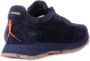 Barracuda Blauwe Suède Sneakers Logo Achterkant Blue Heren - Thumbnail 4