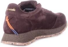 Barracuda Bruine Suède Sneakers met Logo Brown Heren