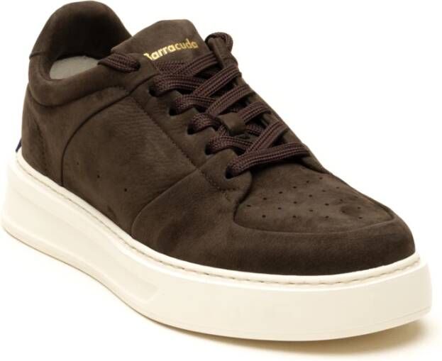 Barracuda Donkerbruine Sneakers voor Mannen Brown Heren