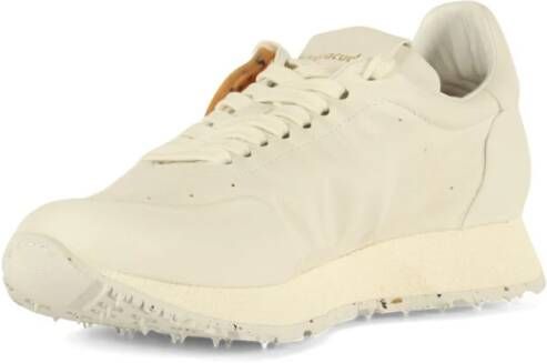 Barracuda Frida Leren Sneakers met Gerecyclede Rubberen Zool White Heren