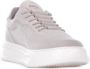 Barracuda Ivoor Leren Sneakers Geperforeerde Details Rubberen Zool Beige Heren - Thumbnail 5