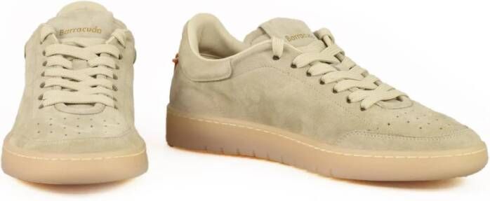 Barracuda Leren Sneakers met Rubberen Zool Beige Heren