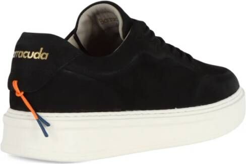 Barracuda Nabuk Logo Sneakers Black Heren