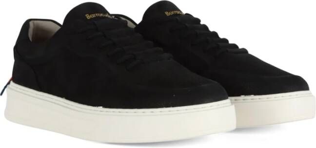 Barracuda Nabuk Logo Sneakers Black Heren