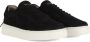 Barracuda Nabuk Logo Sneakers Black Heren - Thumbnail 4