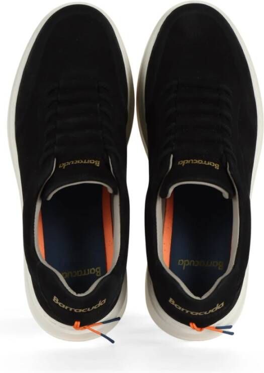 Barracuda Nabuk Logo Sneakers Black Heren