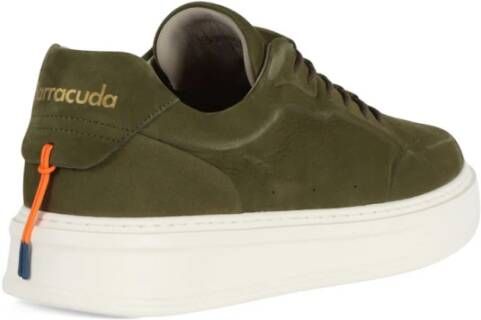 Barracuda Nabuk Logo Sneakers Green Heren