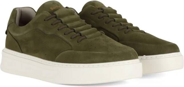 Barracuda Nabuk Logo Sneakers Green Heren