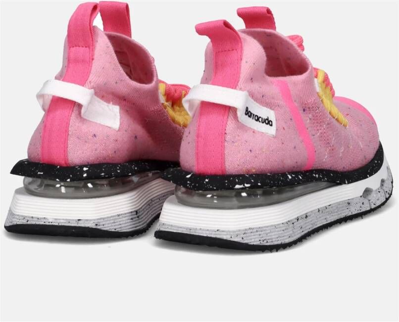 Barracuda Roze Sneakers met Multicolor Microzool Pink Dames