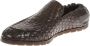 Barrett Bruin Leren Loafer met Geweven Design Brown Heren - Thumbnail 4