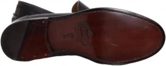 Barrett Gladleren instapper slip-on schoen Black Heren