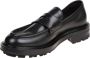 Barrett Klassieke Zwarte Leren Loafer Black Heren - Thumbnail 4