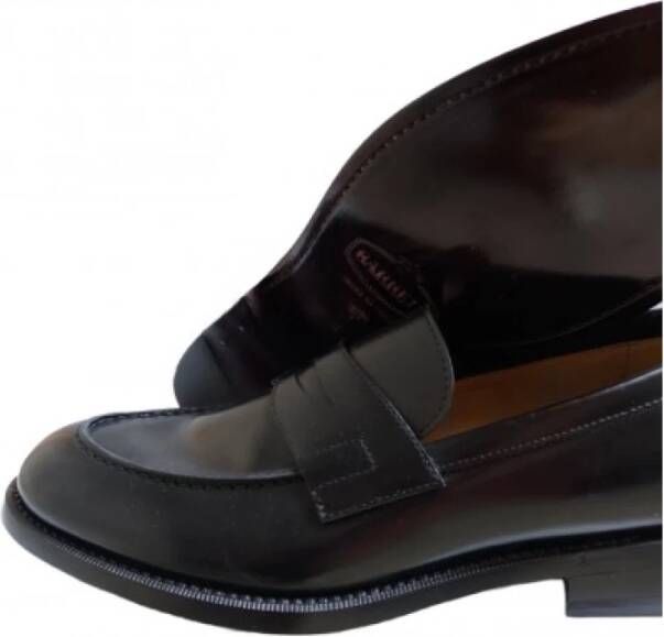 Barrett Leren Mocassin met Leren Zool Black Heren