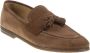 Barrett Suede Tassel Loafer Lichtbruin Brown Heren - Thumbnail 2