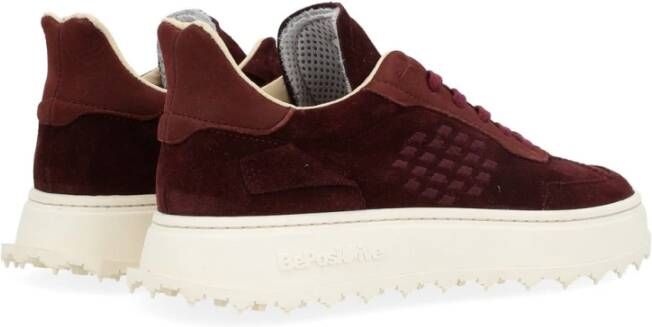 Be Positive Bordeaux Suède Sneaker Brown Dames