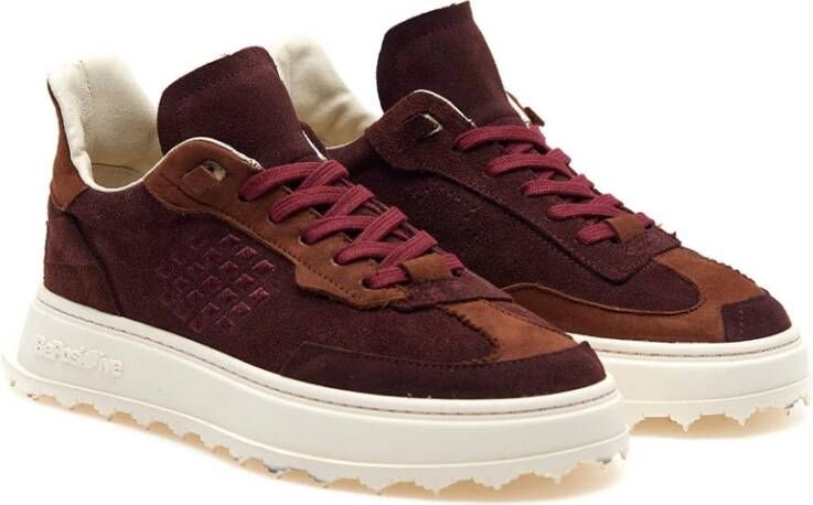 Be Positive Bordeaux Wing Sneakers Brown Dames