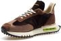 Be Positive Donkerbruine Space Race Wing Sneakers Brown Heren - Thumbnail 3