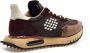 Be Positive Donkerbruine Space Race Wing Sneakers Brown Heren - Thumbnail 4