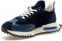 Be Positive Marineblauwe Space Race Wing Sneakers Blue Heren - Thumbnail 3