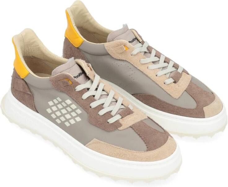 Be Positive Suede Sneaker Taupe Cuprace Multicolor Heren