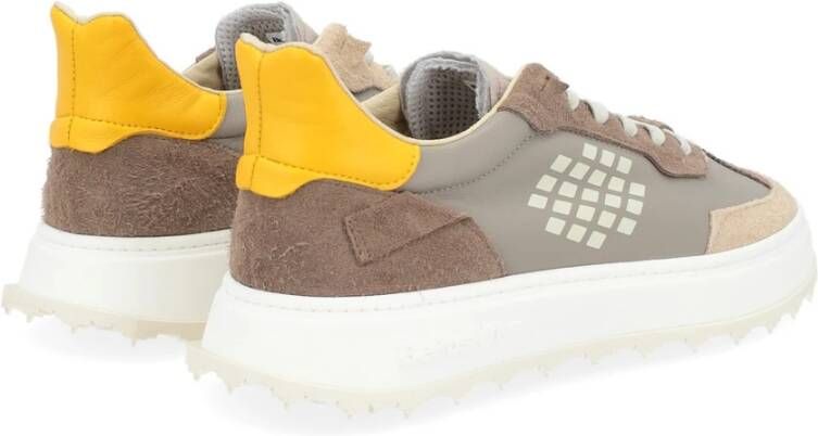 Be Positive Suede Sneaker Taupe Cuprace Multicolor Heren