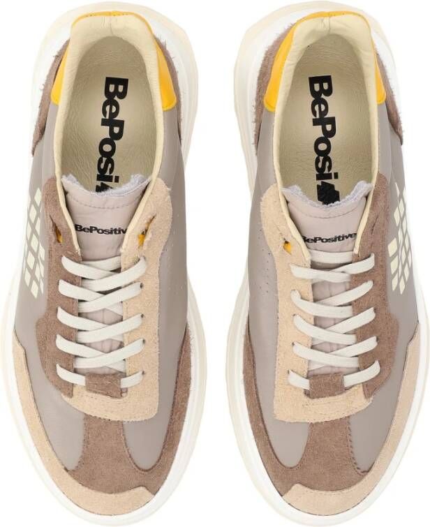 Be Positive Suede Sneaker Taupe Cuprace Multicolor Heren