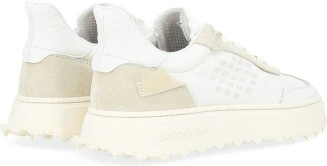 Be Positive Witte Leren Sneaker voor Vrouwen White Dames