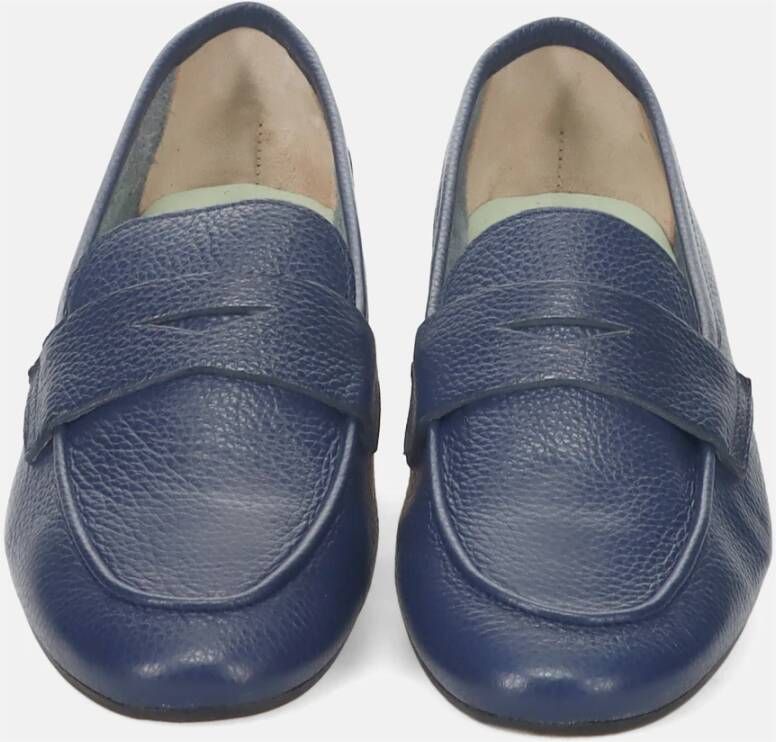 Belle Vie Zachte Leren Mocassin Schoen Blue Dames