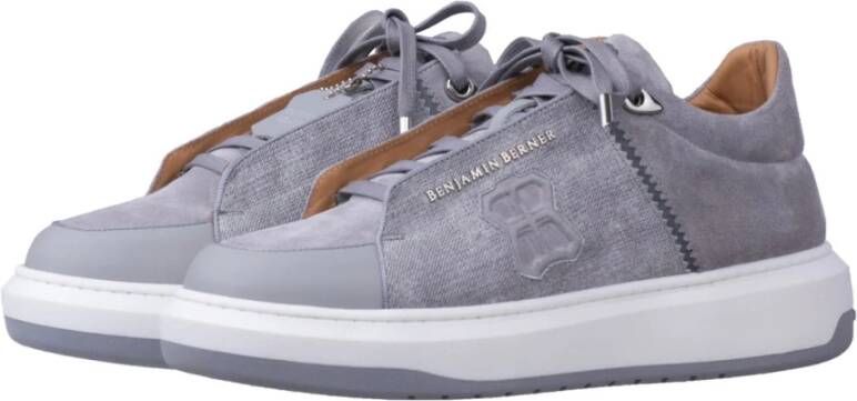 Benjamin Berner Grijze Sneakers Regular Fit Gray Heren