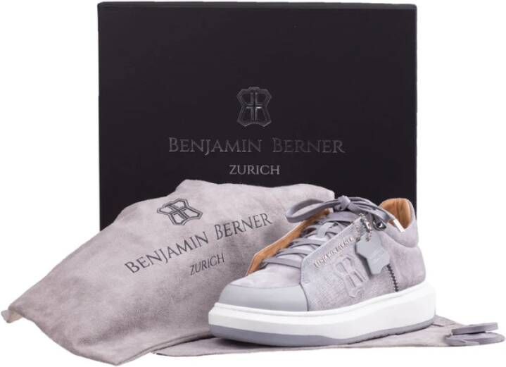 Benjamin Berner Grijze Sneakers Regular Fit Gray Heren