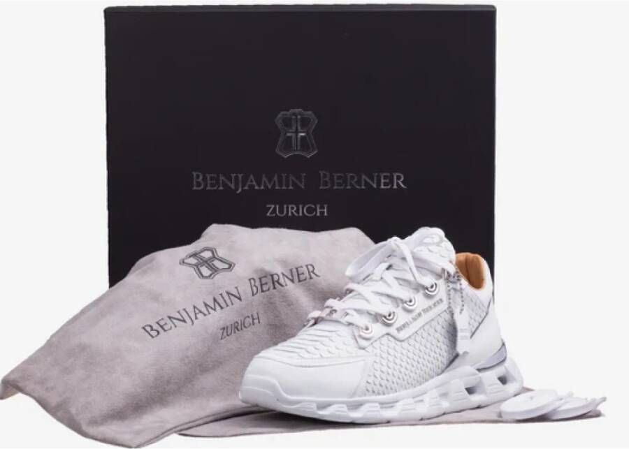 Benjamin Berner Handgemaakte Leren Sneakers White Heren