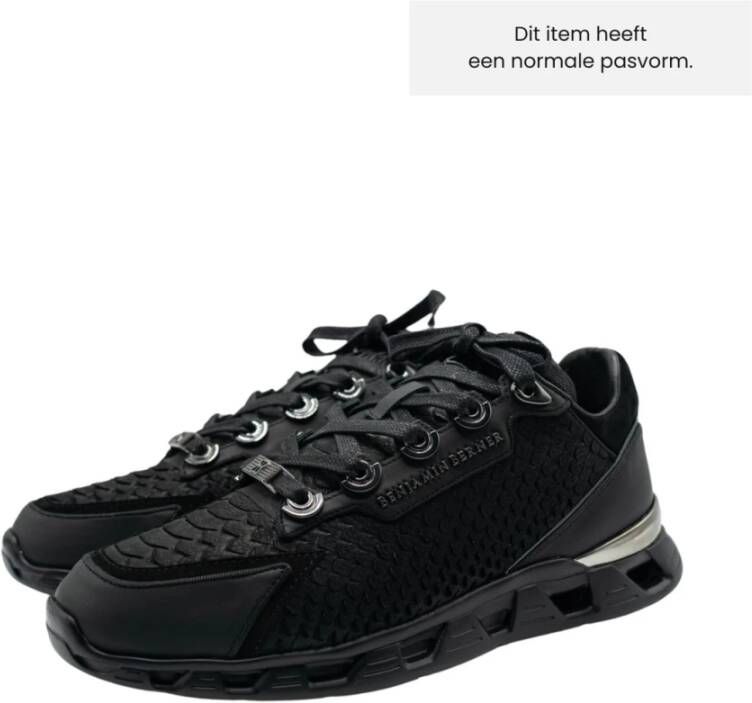 Benjamin Berner Razor Sneaker Zwart Black Heren