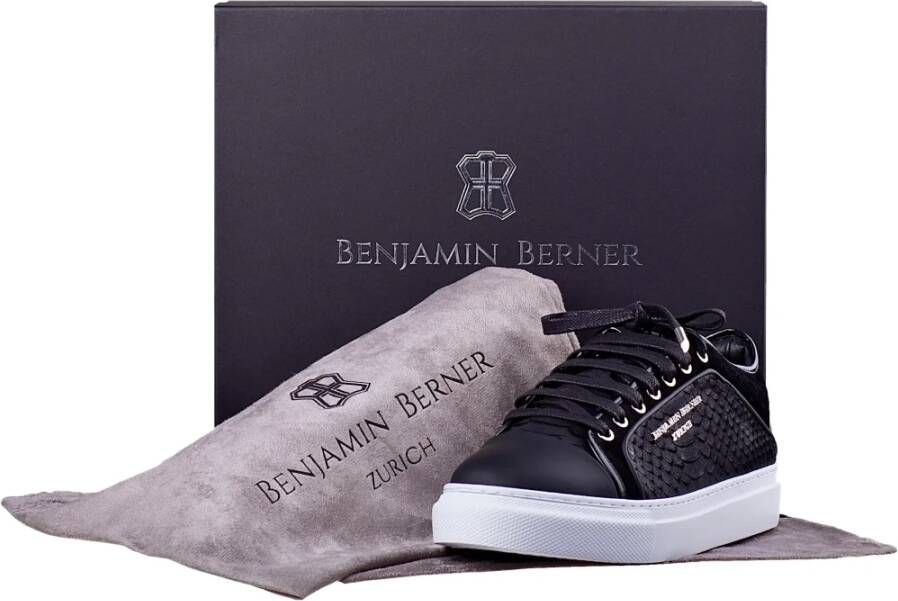 Benjamin Berner Zwarte Python Snit Witte Zool Black Heren