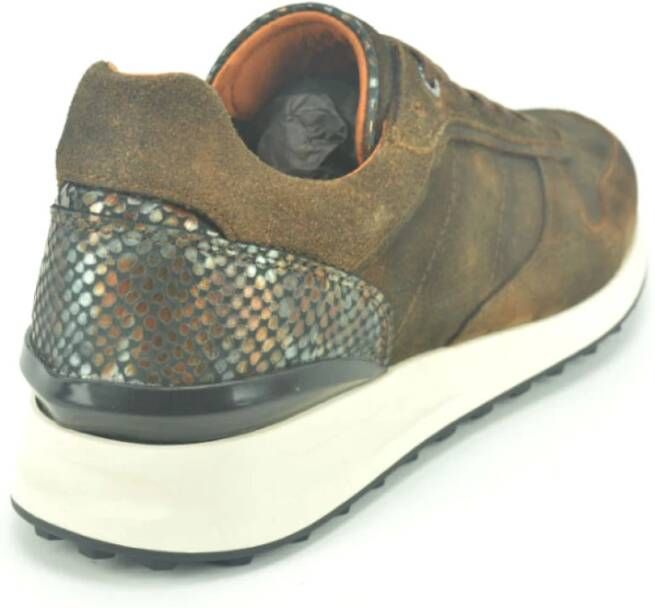 Berkelmans Daim Runner Sneakers Brown Heren