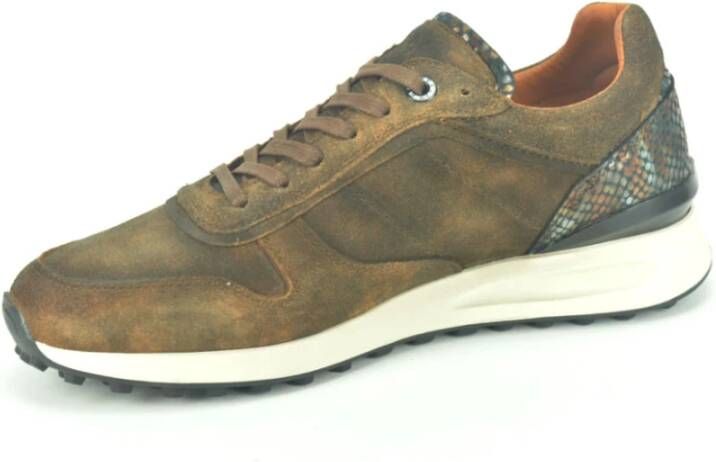 Berkelmans Daim Runner Sneakers Brown Heren