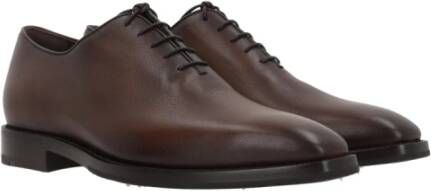 Berluti Bruine Gehamerde Leren Oxford Schoenen Brown Heren