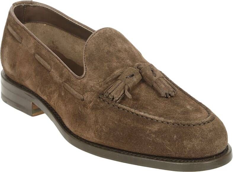 Berwick Bruine Suède Tassel Loafers Ss23 Brown Heren