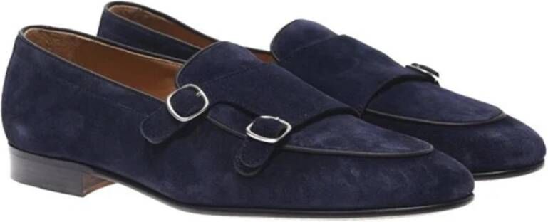 Berwick Florence Navy Leren Schoenen Blue Heren