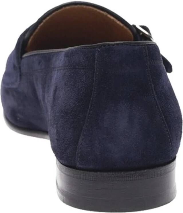 Berwick Florence Navy Leren Schoenen Blue Heren