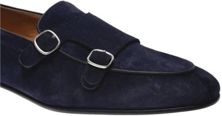 Berwick Florence Navy Leren Schoenen Blue Heren