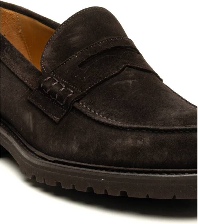 Berwick Platte schoenen in Repello kalfsleer Brown Heren