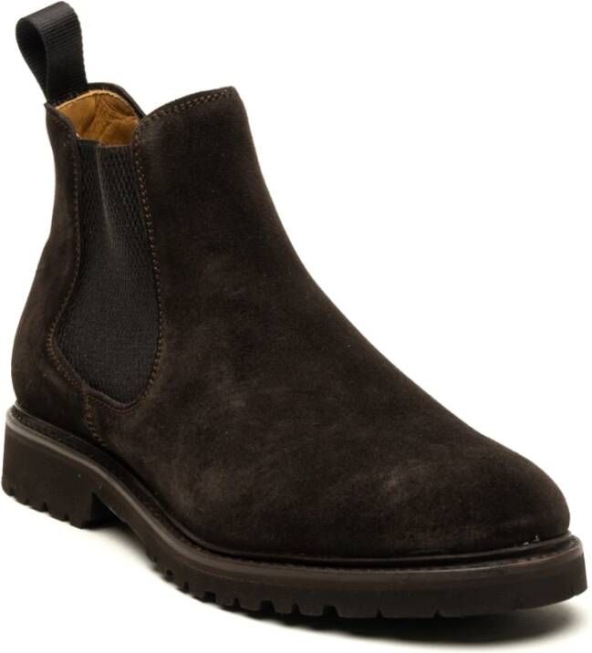 Berwick Platte schoenen in Repello kalfsleer Brown Heren