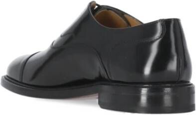 Berwick Zwarte platte schoenen met verhoogde zool Black Heren