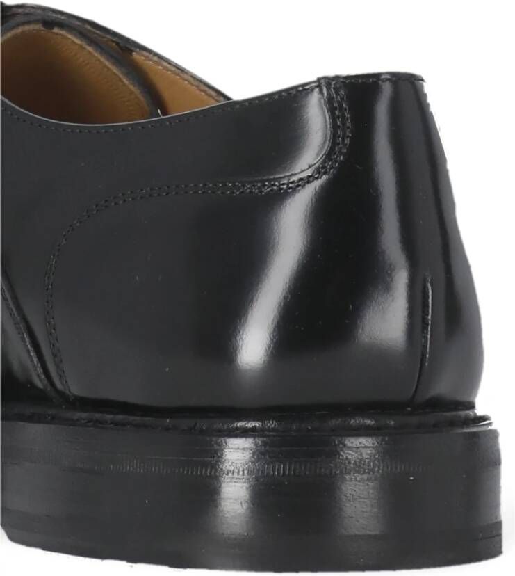 Berwick Zwarte platte schoenen met verhoogde zool Black Heren