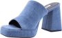 Bibi Lou Blauwe Denim Instappers Stijlvol Comfort Blue Dames - Thumbnail 3